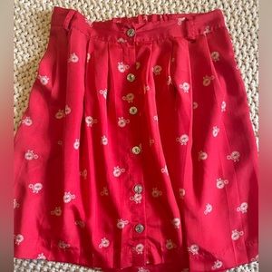 Bicycle Print Skirt